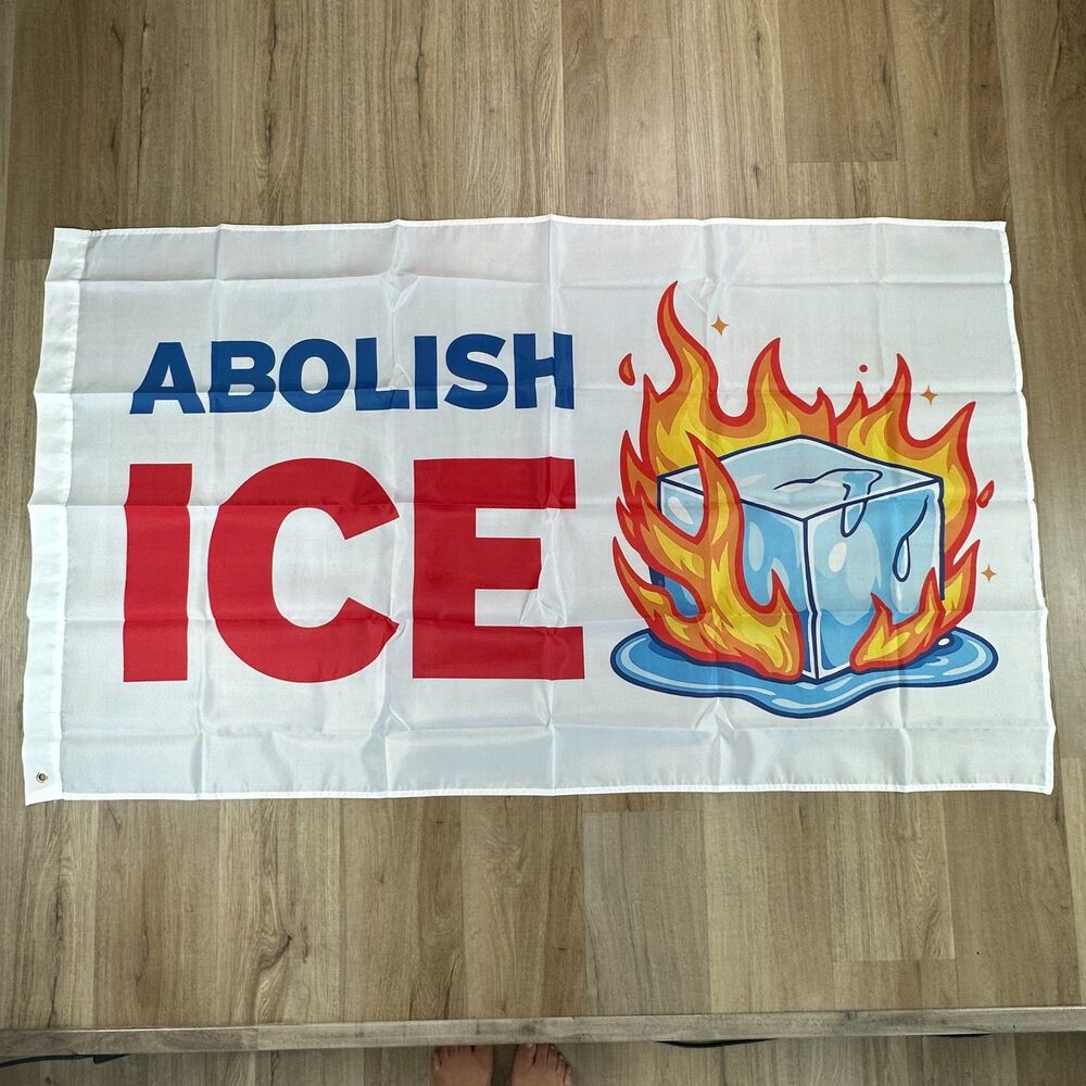 Abolish Ice Flag 60x35 LGBTQ+ Statement Decor Yard